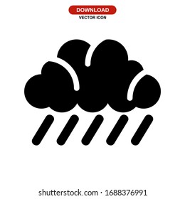 rain icon or logo isolated sign symbol vector illustration - high quality black style vector icons
