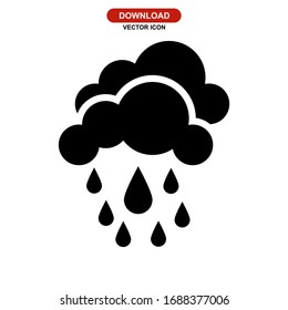 rain icon or logo isolated sign symbol vector illustration - high quality black style vector icons
