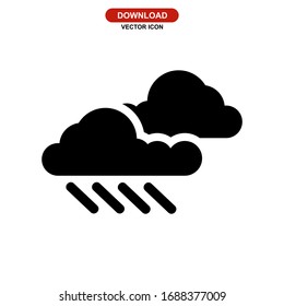 rain icon or logo isolated sign symbol vector illustration - high quality black style vector icons
