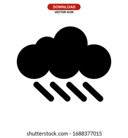 rain icon or logo isolated sign symbol vector illustration - high quality black style vector icons

