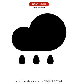 rain icon or logo isolated sign symbol vector illustration - high quality black style vector icons
