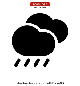 rain icon or logo isolated sign symbol vector illustration - high quality black style vector icons
