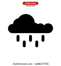 rain icon or logo isolated sign symbol vector illustration - high quality black style vector icons

