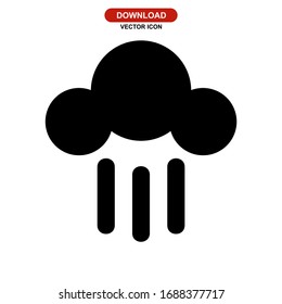 rain icon or logo isolated sign symbol vector illustration - high quality black style vector icons
