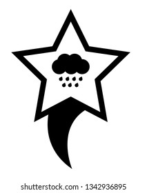 rain icon and map pin. logo concept. Designed for your web site design, logo, app, UI