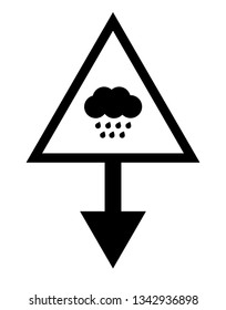 rain icon and map pin. logo concept. Designed for your web site design, logo, app, UI