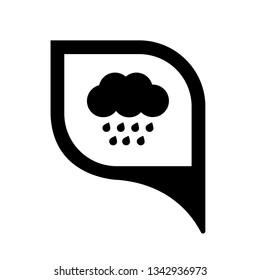 rain icon and map pin. logo concept. Designed for your web site design, logo, app, UI