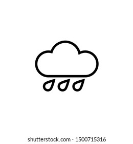 Rain icon. Modern line icon design.