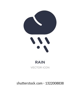 rain icon on white background. Simple element illustration from Autumn concept. rain sign icon symbol design.