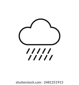Rain Icon for Outdoor Event Planning and Weather Advisories