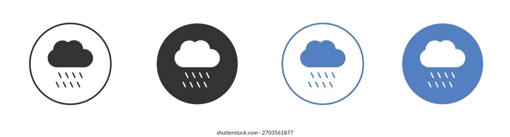 Pictograma del icono de la lluvia para su diseño del Sitio web, logotipo