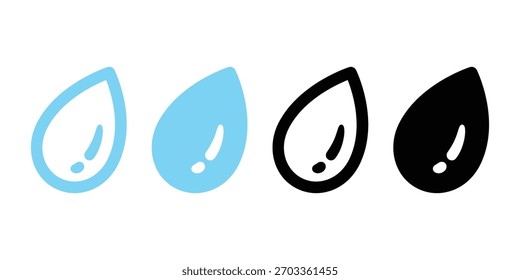 chuva gotas desenho animado doodle ilustração