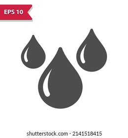 Rain Icon - Raining, Raindrop, Drops, Droplets, Waterdrop, Water Drops, Weather. Professional, pixel perfect icon, EPS 10 format.