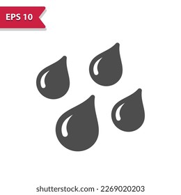 Rain Icon - Raining, Raindrop, Drops, Droplets, Waterdrop, Water Drops, Weather. Professional, pixel perfect icon, EPS 10 format.