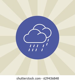 rain icon. sign design. background