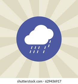 rain icon. sign design. background