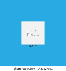 rain icon sign signifier vector