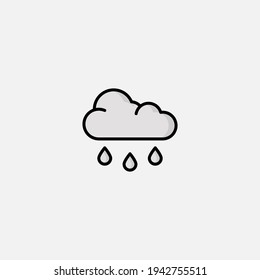 Rain icon sign vector,Symbol, logo illustration for web and mobile