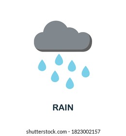 Rain icon. Simple element from autumn collection. Creative Rain icon for web design, templates, infographics and more