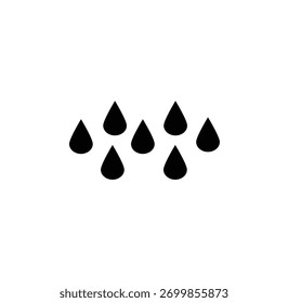 The rain icon is a simple and universal visual representation of wet weather conditions and is used to provide users with weather forecast information.