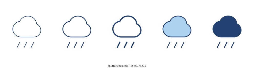 Rain icon Symbol set collection