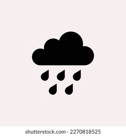 Rain icon, symbol, vector, sign