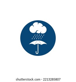 Rain Icon And Symbol Vector Template