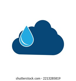 Plantilla De Vector De Símbolo Y Icono De Lluvia