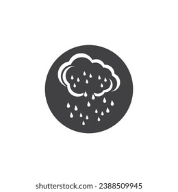 Rain icon and symbol vector template illustration