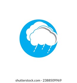 Rain icon and symbol vector template illustration