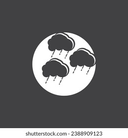 Rain icon and symbol vector template illustration