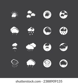 Rain icon and symbol vector template illustration