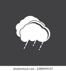 Rain icon and symbol vector template illustration