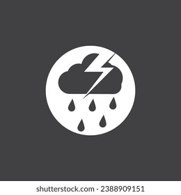 Rain icon and symbol vector template illustration