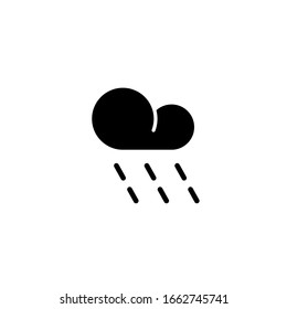 Rain icon template. Vector illustration 