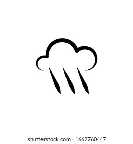 Rain icon template. Vector illustration 