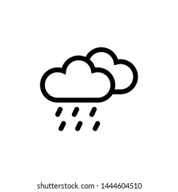 rain icon in trandy flat style