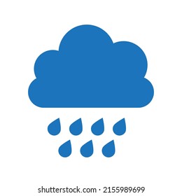 Rain icon in trendy flat style isolated on background. Cloud rain symbol for your web site design, logo, app, UI. Modern forecast storm sign.