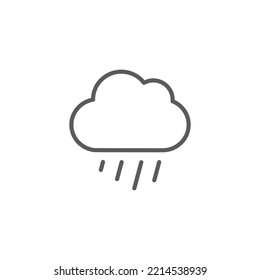 Rain Icon in trendy flat style isolated on grey background. Cloud rain symbol for your web site design, logo, app, UI. Modern forecast storm sign. Weather, internet concept. Vector illustration, EPS10