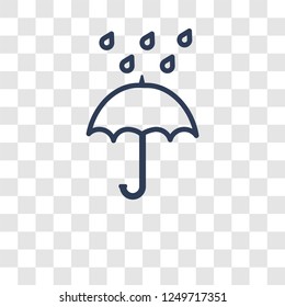 Rain icon. Trendy Rain logo concept on transparent background from Weather collection