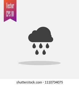 Rain icon vector