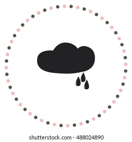 Rain icon, vector design