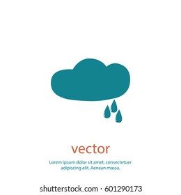 Rain icon, vector design