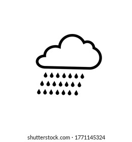 rain icon vector design template