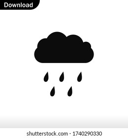 Rain icon vector eps 10