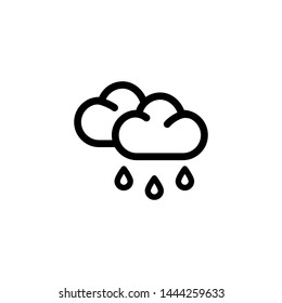 Rain icon vector flat style