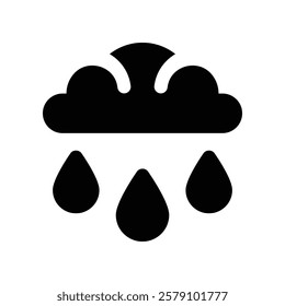 rain icon. vector glyph icon for your website, mobile, presentation, and logo design.