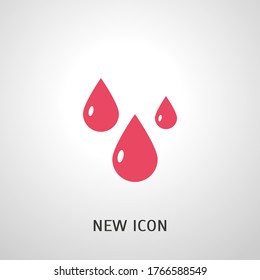 Icono de lluvia. Ilustración del vector EPS 10.