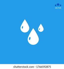 Icono de lluvia. Ilustración del vector EPS 10.