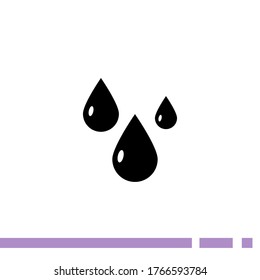 Icono de lluvia. Ilustración del vector EPS 10.